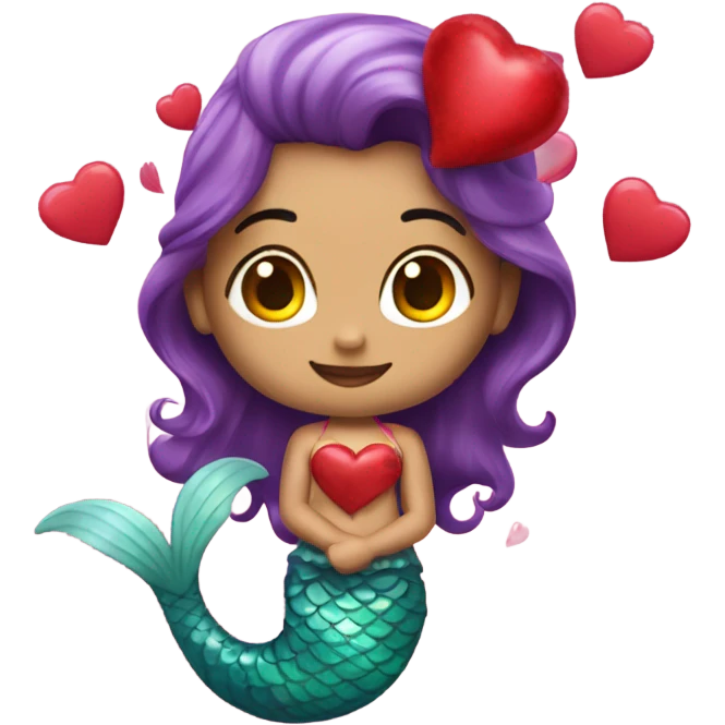 valentine’s day mermaid emoji
