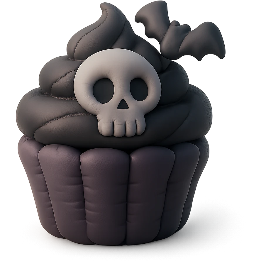 gothic cupcake emoji
