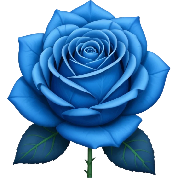Blue rose emoji emoji