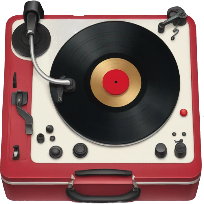 cherry red record player emoji