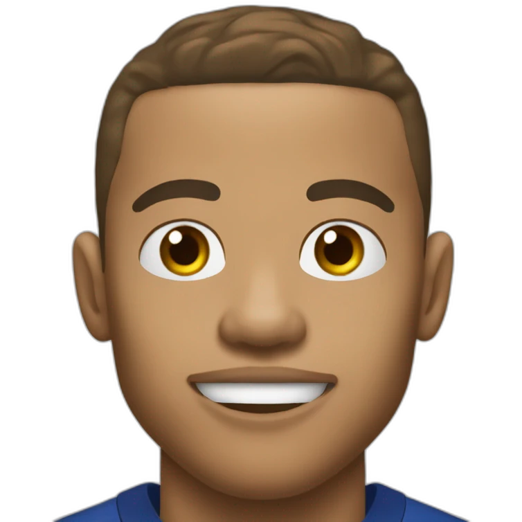 mbappé qui mange une noisette emoji