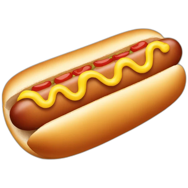 Hot dog emoji