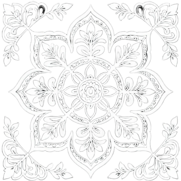 Black color kolam emoji