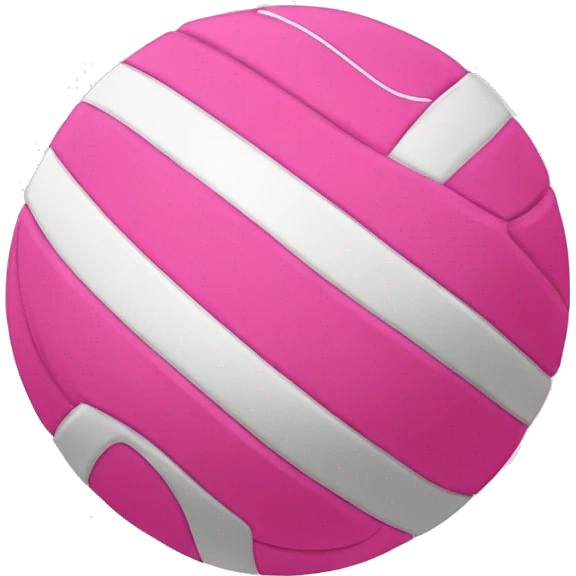 Pink volleyball  emoji