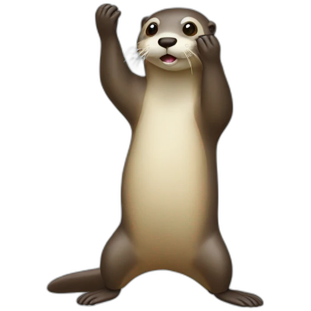 Loutre qui dab emoji