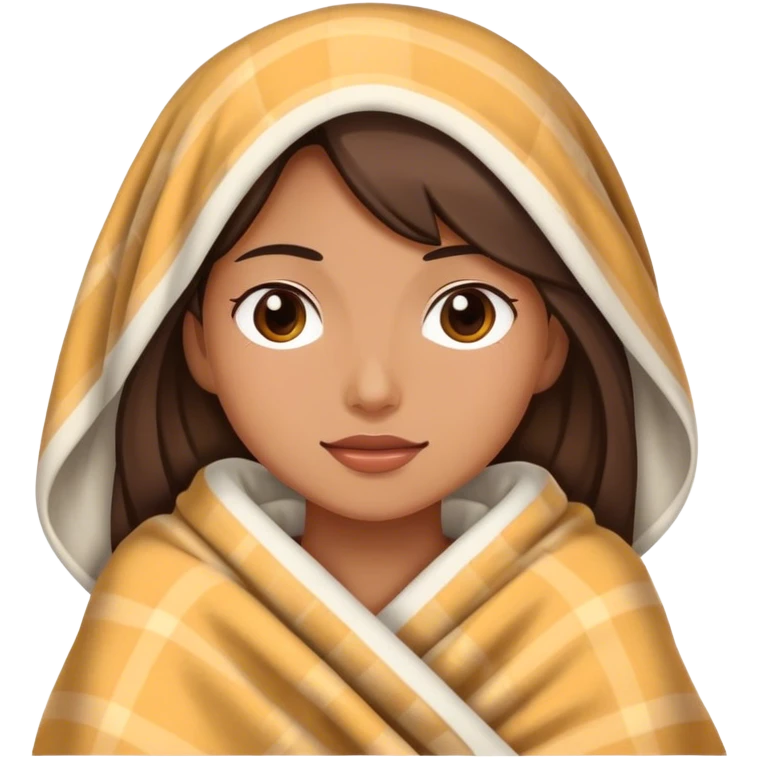 woman with blanket emoji