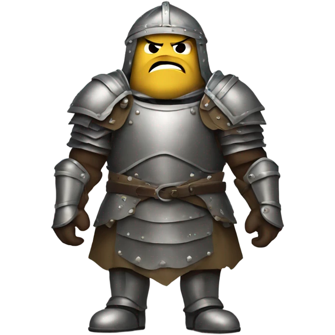 gigantic angry evil man in the armor emoji