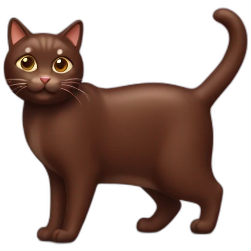 Chocolate cat  emoji