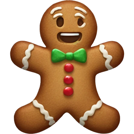 Gingerbread man emoji