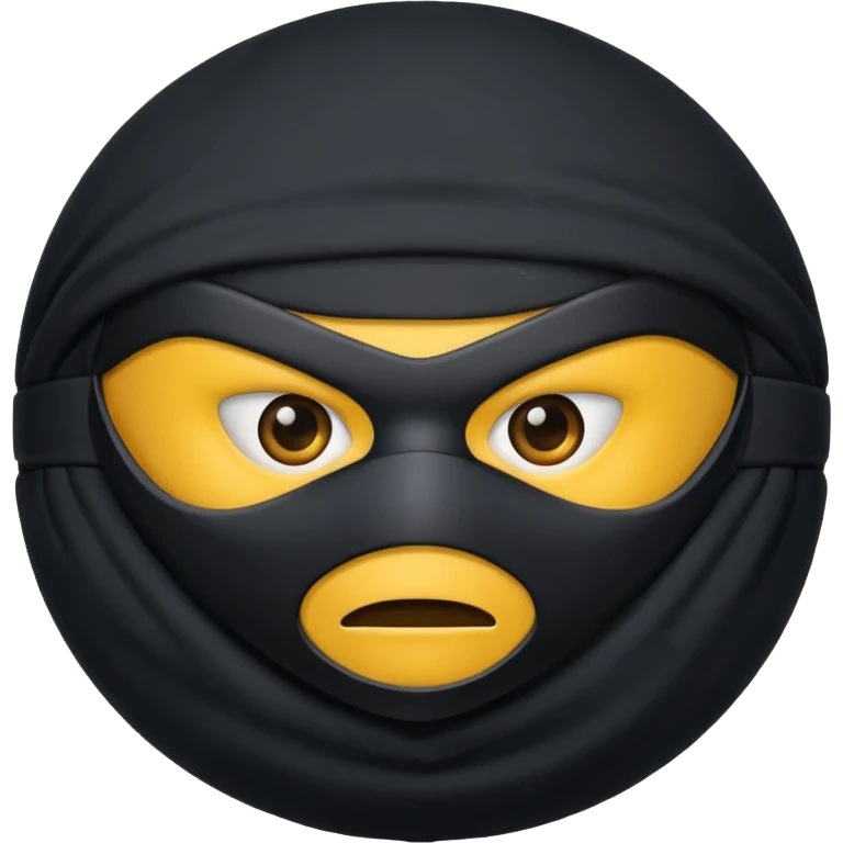 Ninja ball masked emoji