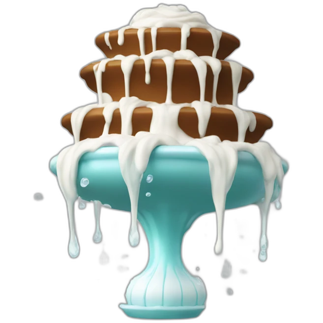 Fountain spurting whipcream emoji