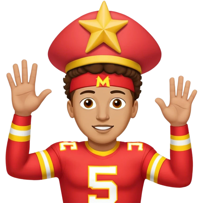 Patrick mahomes waving to patrick star emoji