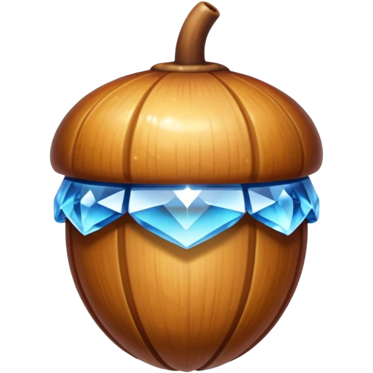 Chrystal acorn emoji