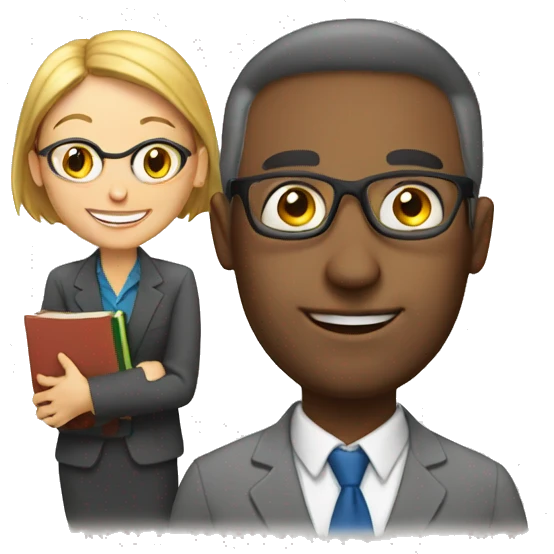 Teacher and book  emoji
