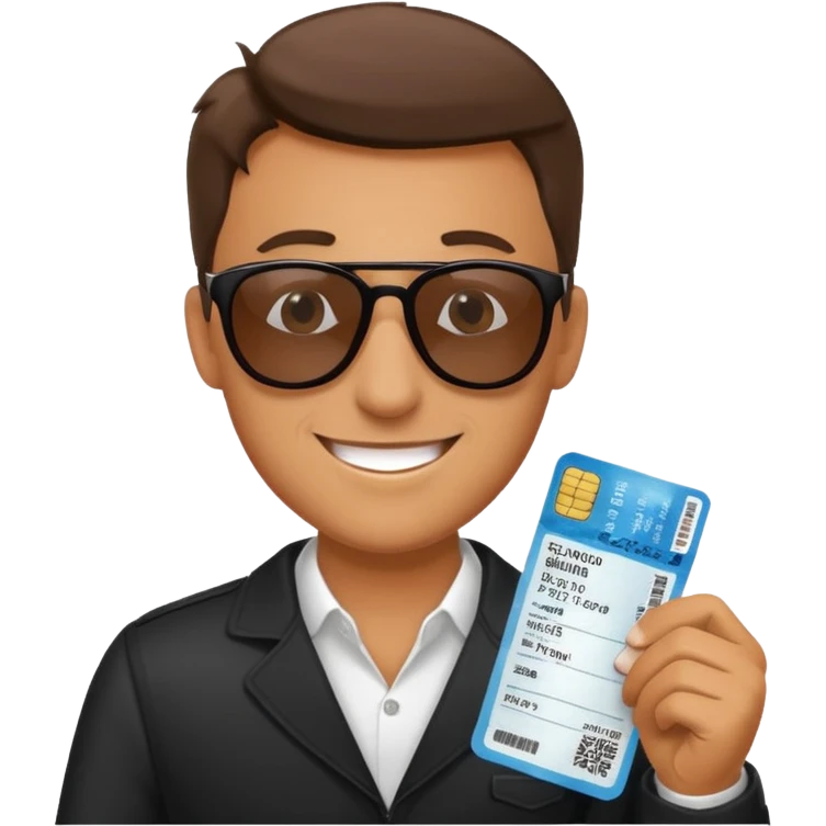 I will buy the flight ticket man emoji