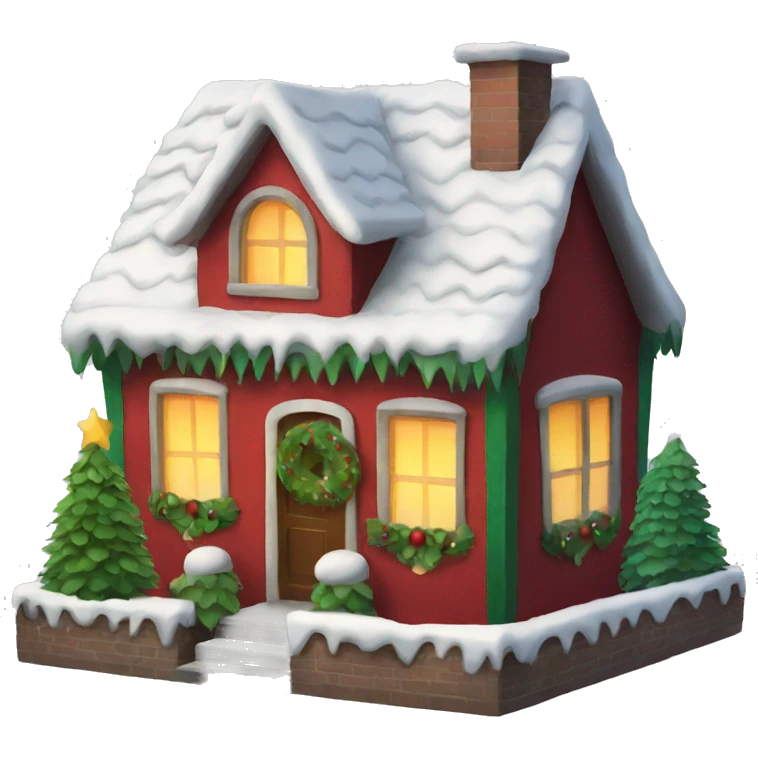 Christmas house emoji