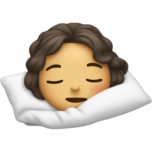 cute ladie is sleeping emoji