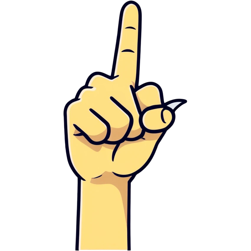 Middle finger  emoji