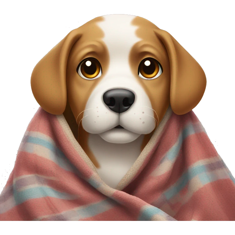 dog with blanket emoji