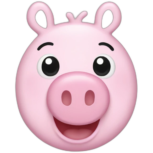 Peppa pig smiling emoji