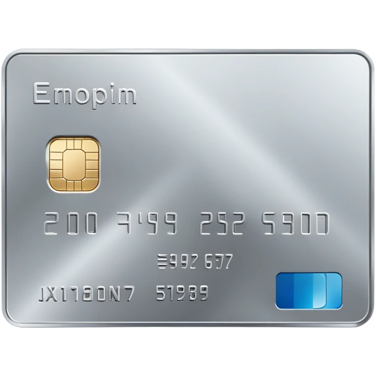 Platinum credit card emoji
