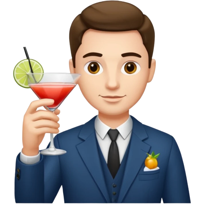 man with drink emoji