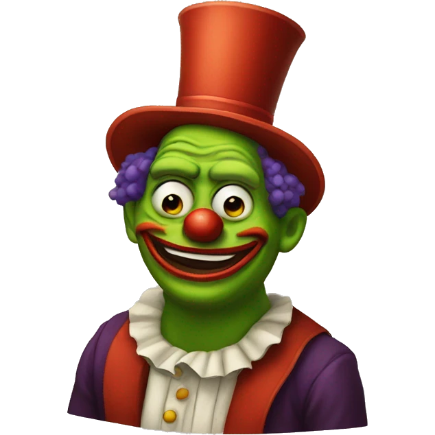 Pepe clown emoji