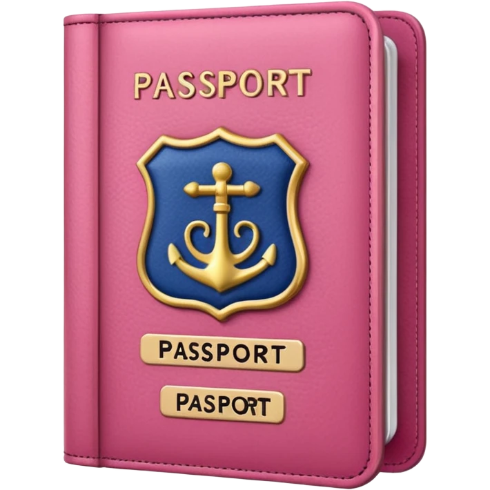 PINK PASSPORT emoji