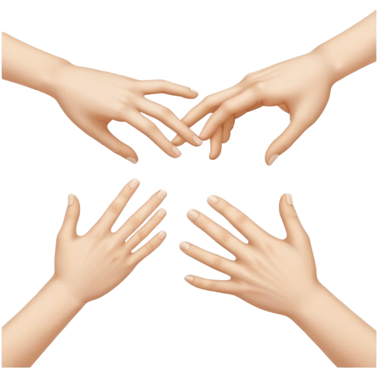 Las manos del la obra “La creación de Adán” emoji