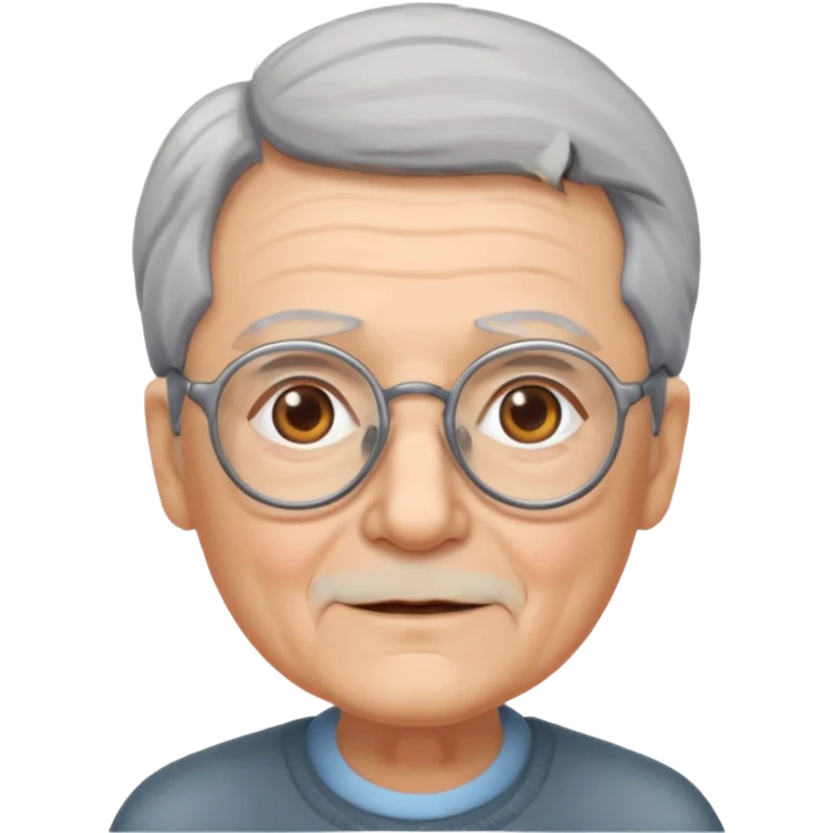 elderly with glasses emoji