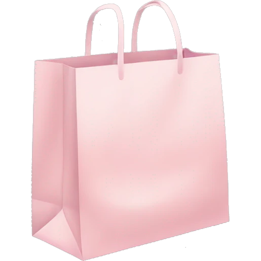 Pale Pink shopping bag emoji