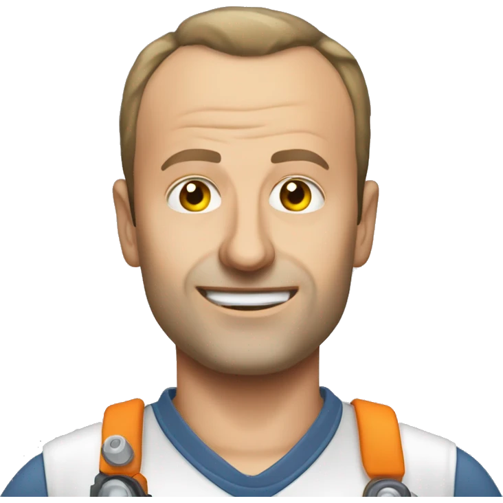 Friedrich Merz as a mechanic less hair emoji