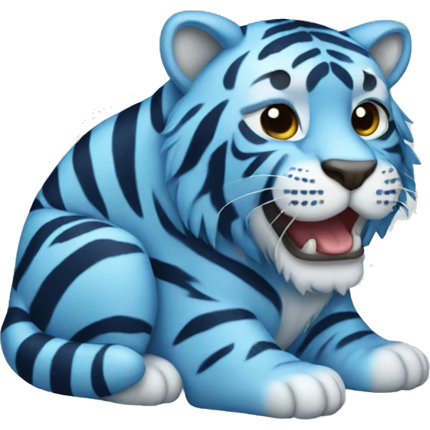 Blue tiger  emoji
