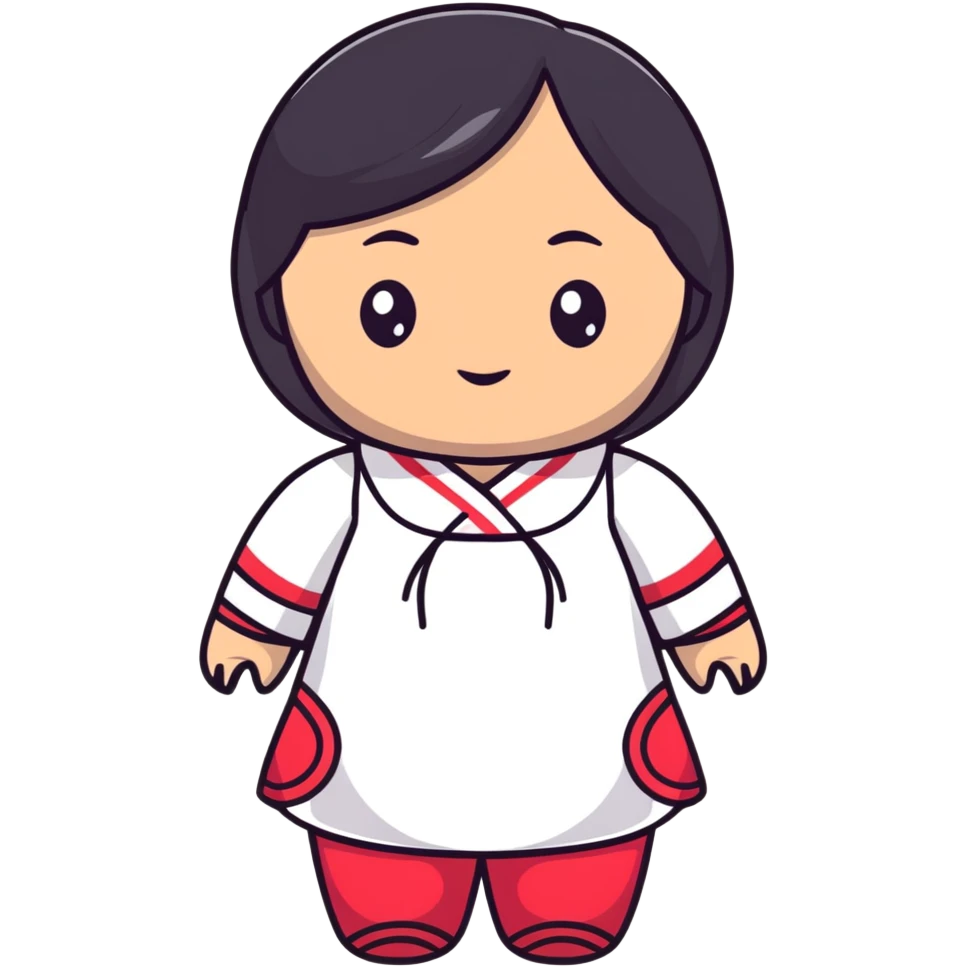 Asian woman doll emoji