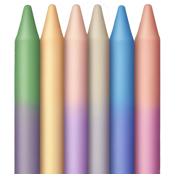 Pastel crayons emoji
