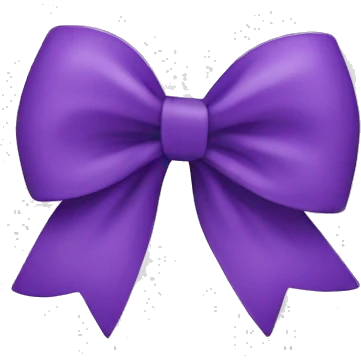 Purple bow  emoji