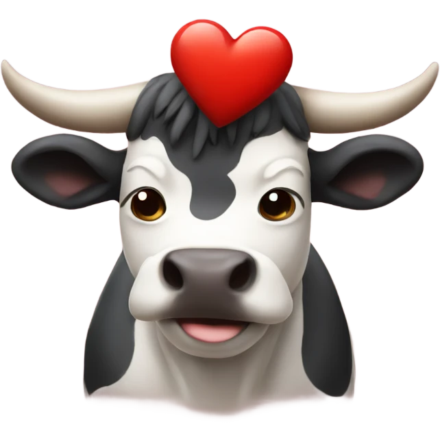 Bull with heart emoji