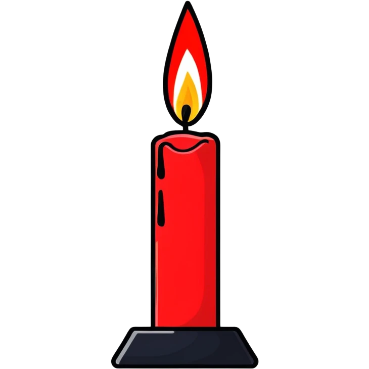 red candle emoji