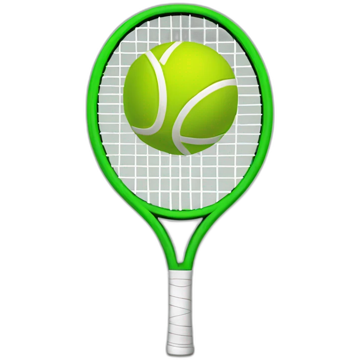 Raquette de tennis en brocolis emoji