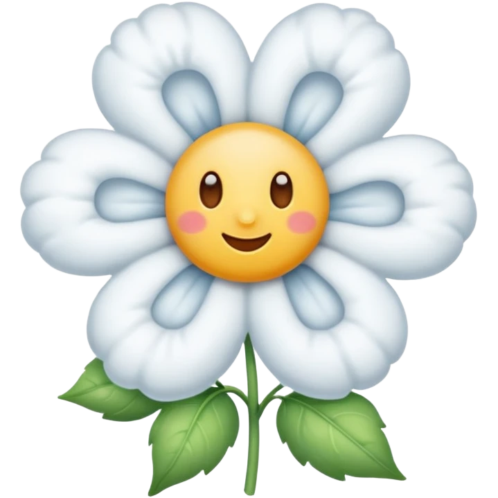 Cloud flower emoji
