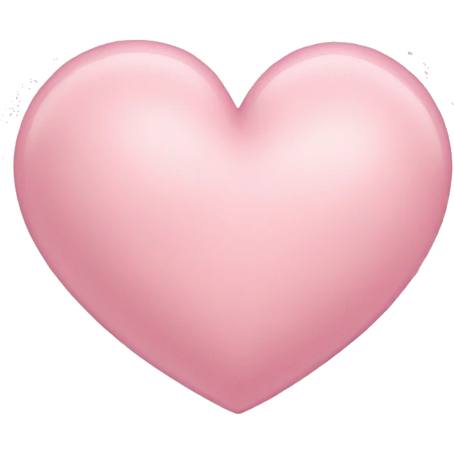 Light Pink heart  emoji