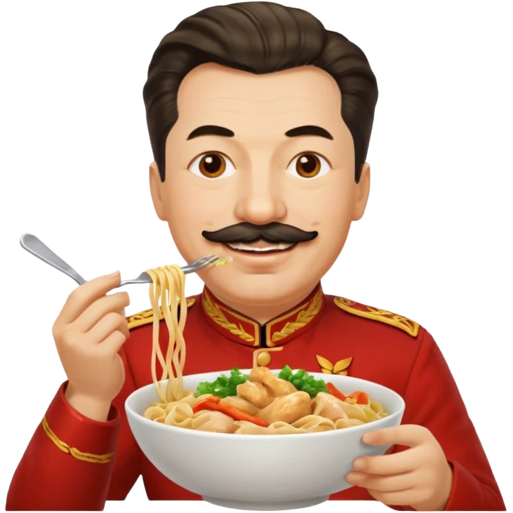 Stalin ăn mì gà emoji