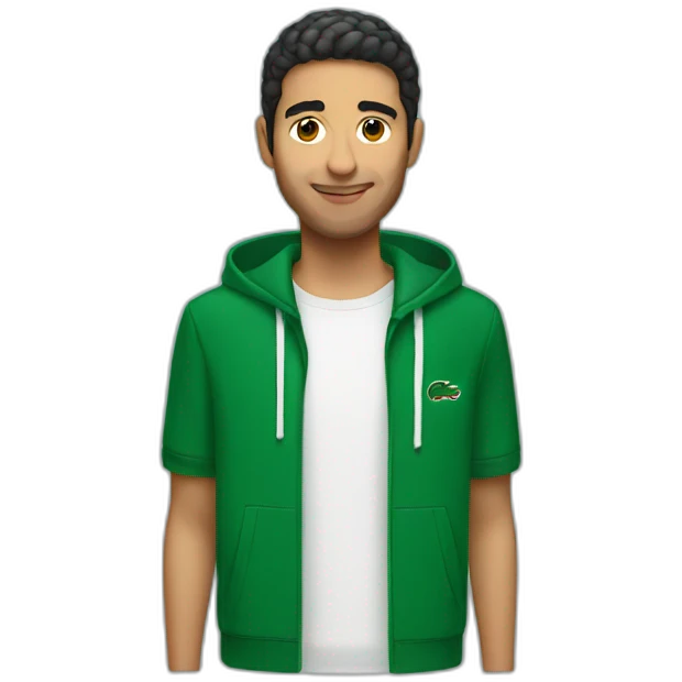 algerian Guy with Lacoste emoji