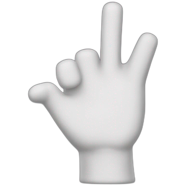 super mario white glove finger point emoji