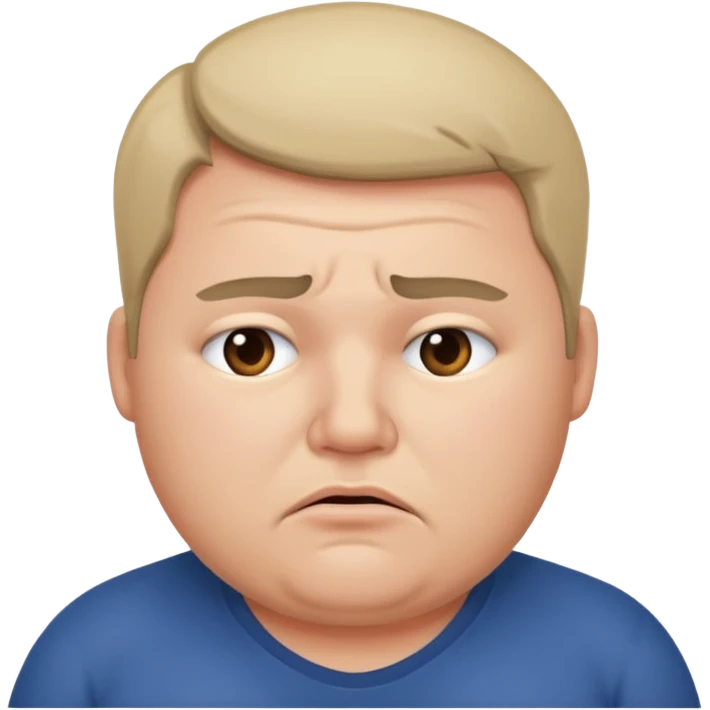 Mach mir eine määnliche dickere person die gestresst ist emoji