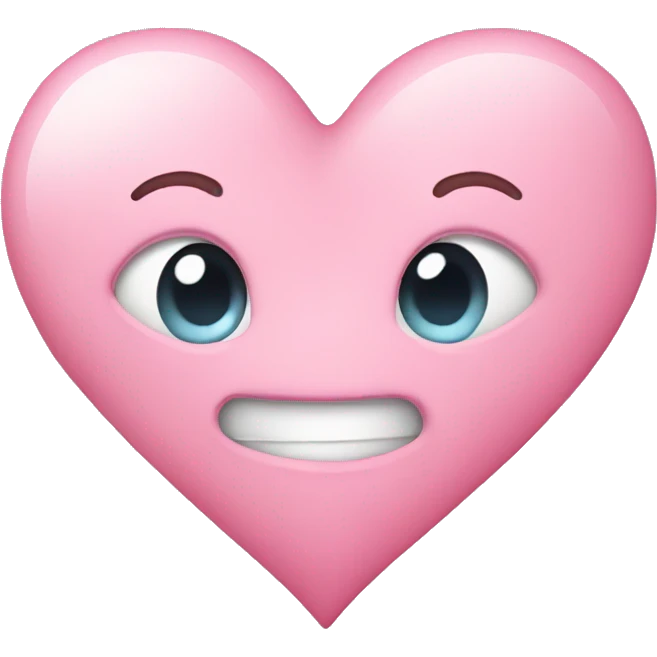Pink pastel heart emoji