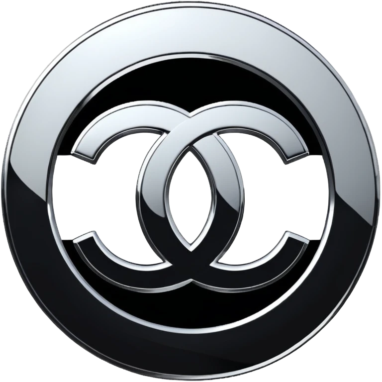 Chanel sport logo chrome glossy emoji
