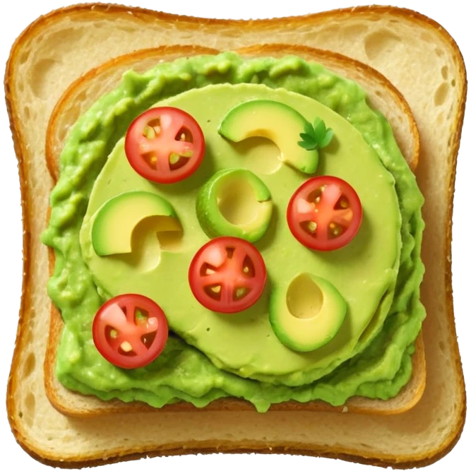 guacamole toast  emoji