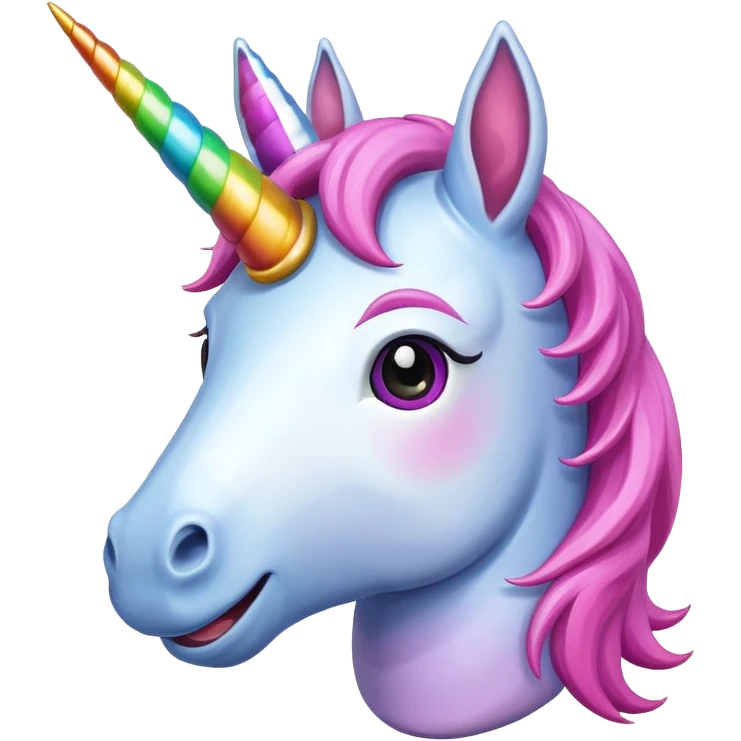 happy smiling unicorn emoji