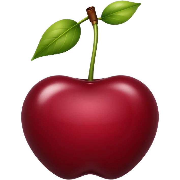 Maroon cherry emoji